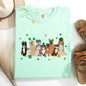 St Patrick's Dogs, Cute, St Patrick's Day, Shamrock, Clover, Lucky, Leprechaun Tshirt Comfort Colors T-Shirt