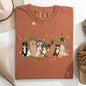 St Patrick's Dogs, Cute, St Patrick's Day, Shamrock, Clover, Lucky, Leprechaun Tshirt Comfort Colors T-Shirt