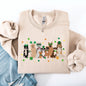 St Patrick's Dogs, Cute, St Patrick's Day, Shamrock, Clover, Lucky, Leprechaun Sweatshirt
