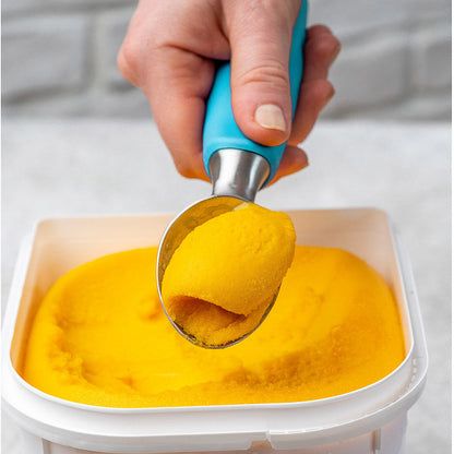 Stainless Steel Ice Cream Scoop - Professional Ice Scooper | Kitchen + Metal