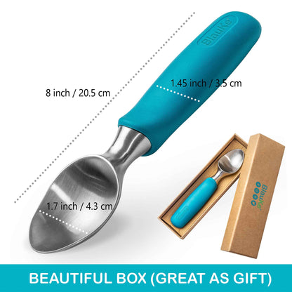Stainless Steel Ice Cream Scoop - Professional Ice Scooper | Kitchen + Metal