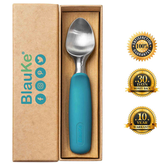 Stainless Steel Ice Cream Scoop - Professional Ice Scooper | Kitchen + Metal