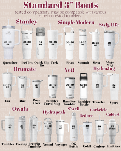 Plant Lady Tumbler Boot -fits 20-40oz New!