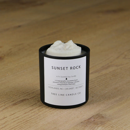 Sunset Rock Candle