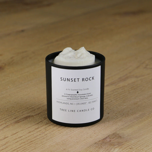 Sunset Rock Candle