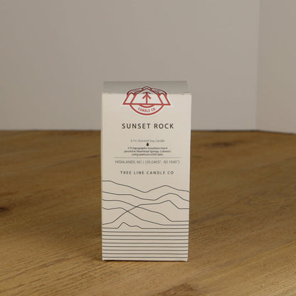 Sunset Rock Candle