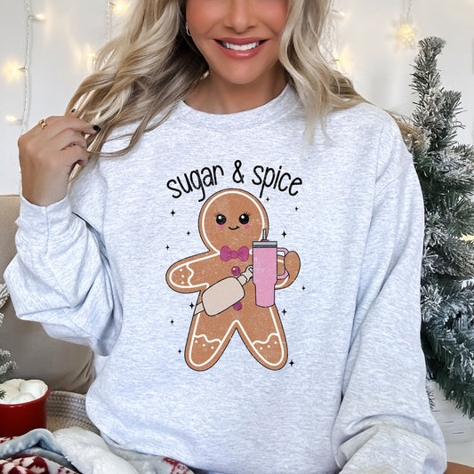 Super And Spice, Gingerbread Man, Stanley, Christmas Sweatshirt