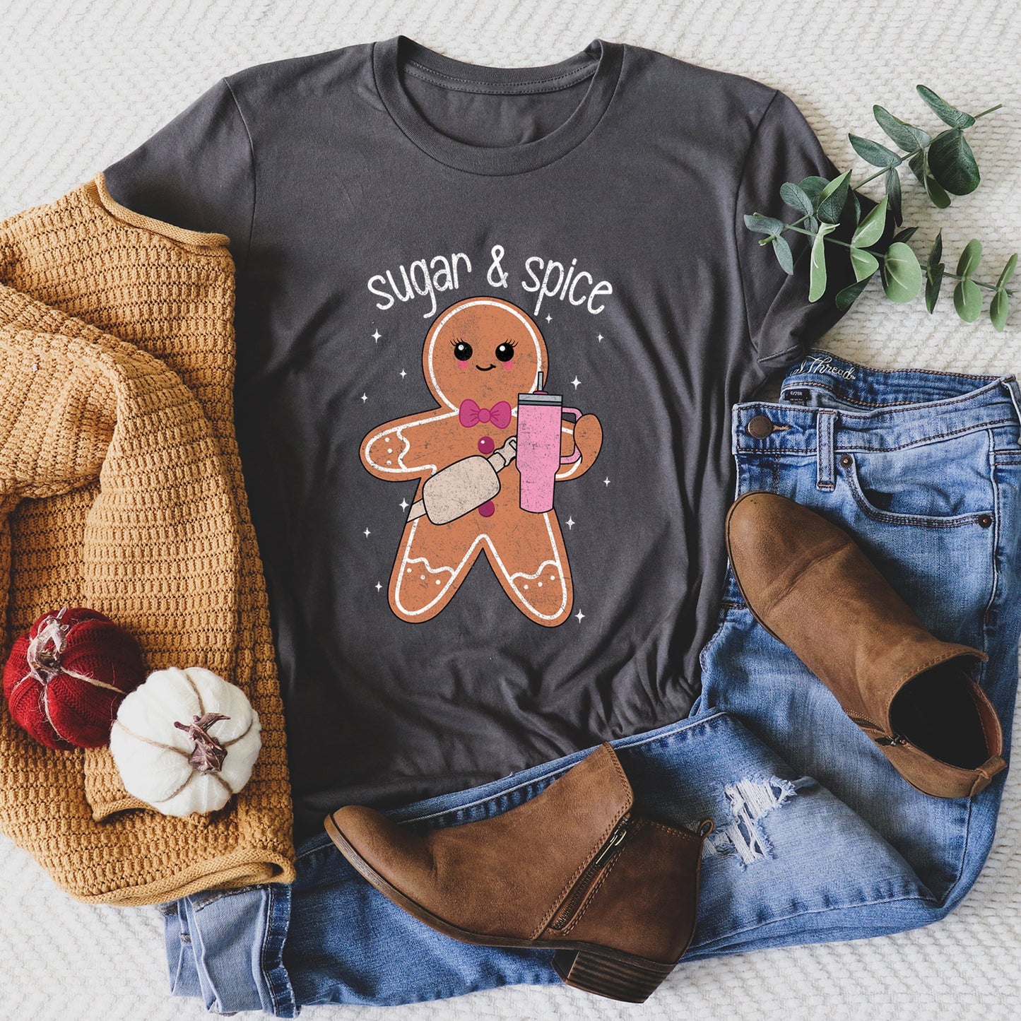 Super And Spice, Gingerbread Man, Stanley, Christmas Super Soft Tshirt