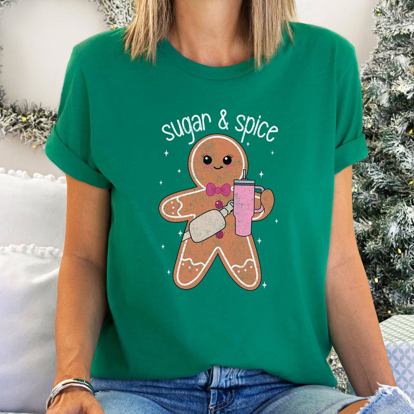 Super And Spice, Gingerbread Man, Stanley, Christmas Super Soft Tshirt