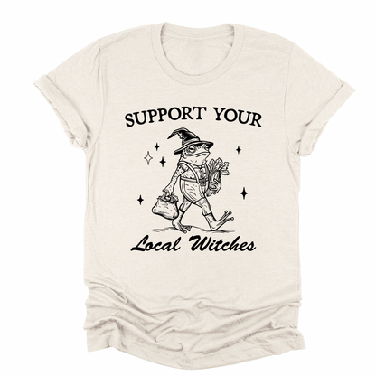 Support Your Local Witches, Frog, Halloween, Witchy, Spooky Tshirt