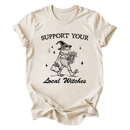Support Your Local Witches, Frog, Halloween, Witchy, Spooky Tshirt