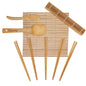 Bamboo Sushi Making Kit with 2 Sushi Rolling Mats, 5 Pairs of Reusable