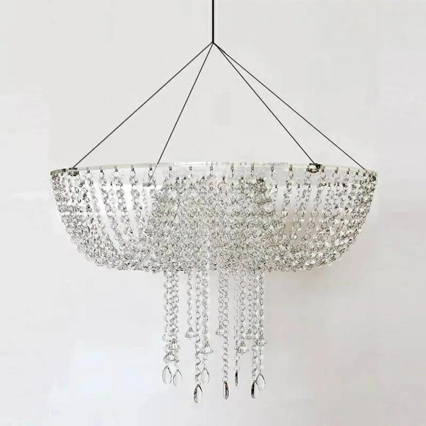 Suspended Crystal Hanging Wedding Cake Stand