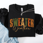 Sweater Weather, Fall, Retro Varsity, Autumn, Pumpkin Sweatshirt
