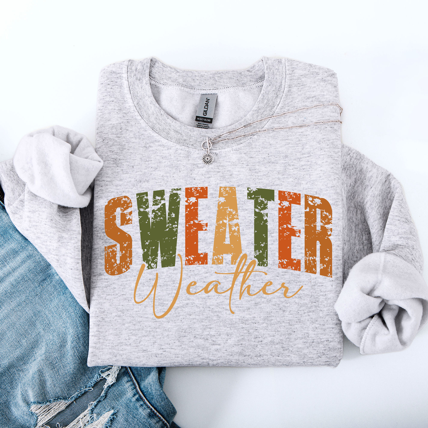 Sweater Weather, Fall, Retro Varsity, Autumn, Pumpkin Sweatshirt