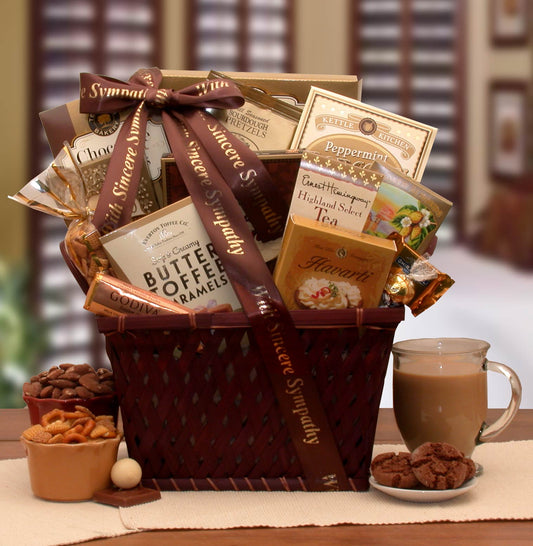 Sending Our Prayers Sympathy Gift Basket - sympathy gift baskets -