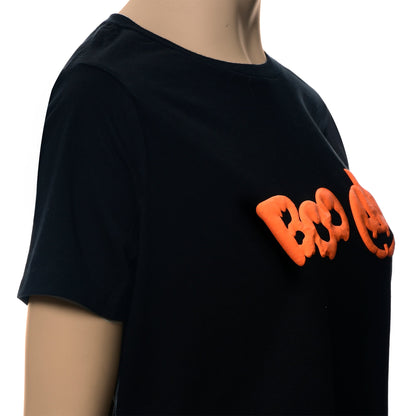 Pumpkin Boo Orange Puff Halloween Tee Shirt
