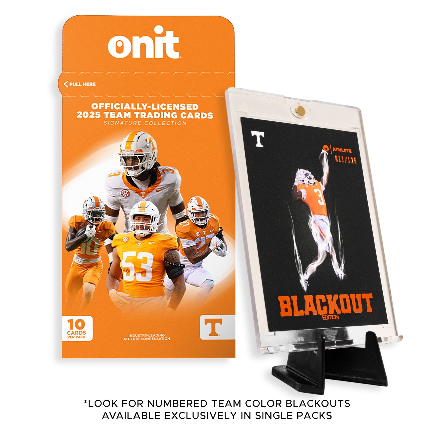 University of Tennessee Football 2025 Trading Cards - Single Pack