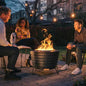 25-inch Outdoor Wood Burning Stainless Steel Smokeless Fire Pit with Cover