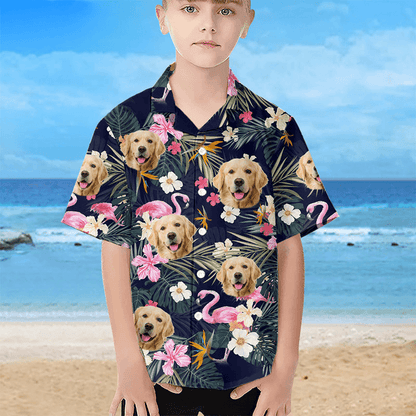 Upload Photo Dog - Custom Aloha Hawaiian Shirt - Personalized Gifts for Summer Vacation Trips & Beachwear