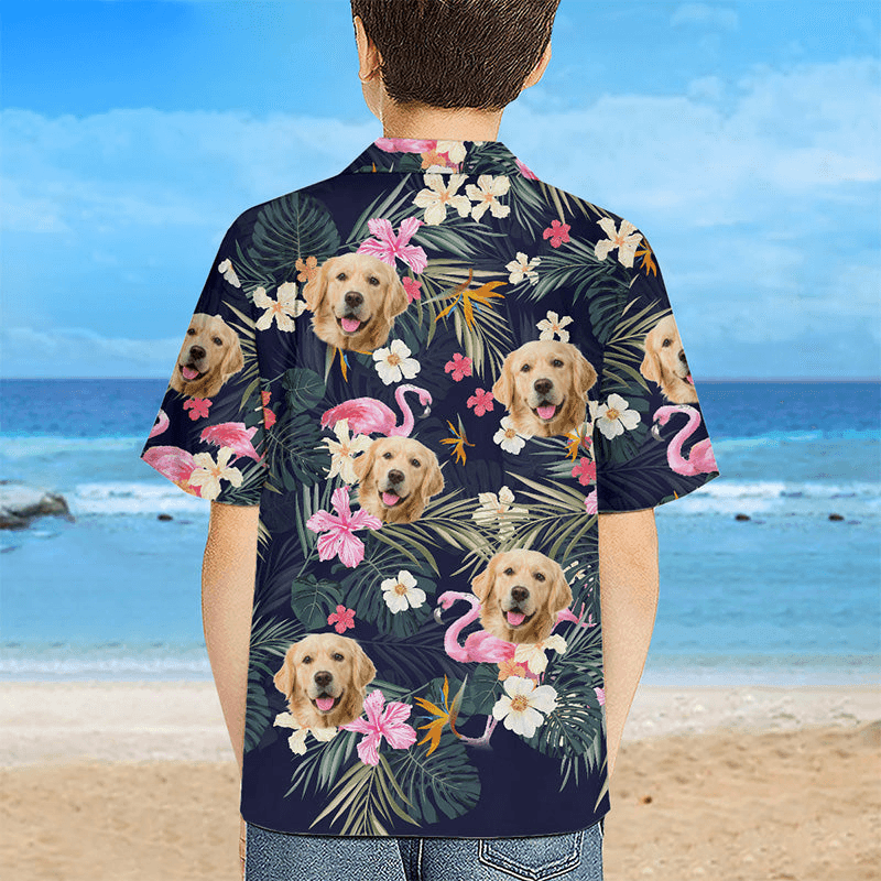 Upload Photo Cat - Custom Aloha Hawaiian Shirt - Personalized Gifts for Summer Vacation Trips & Beachwear