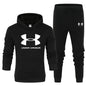 Men's Solid Color Thick Jacket Set for Spring and Autumn