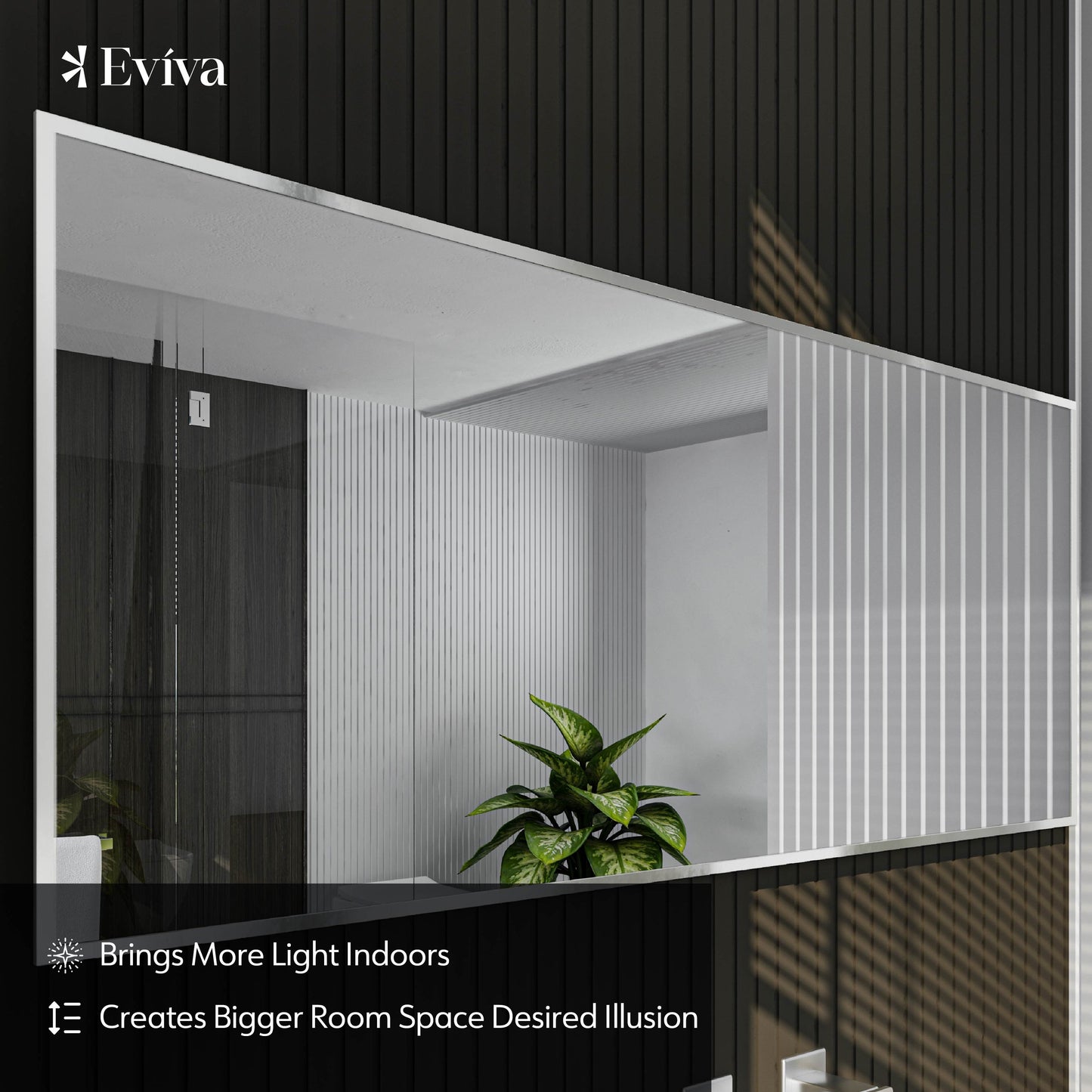 Eviva Sax Metal Framed Mirror
