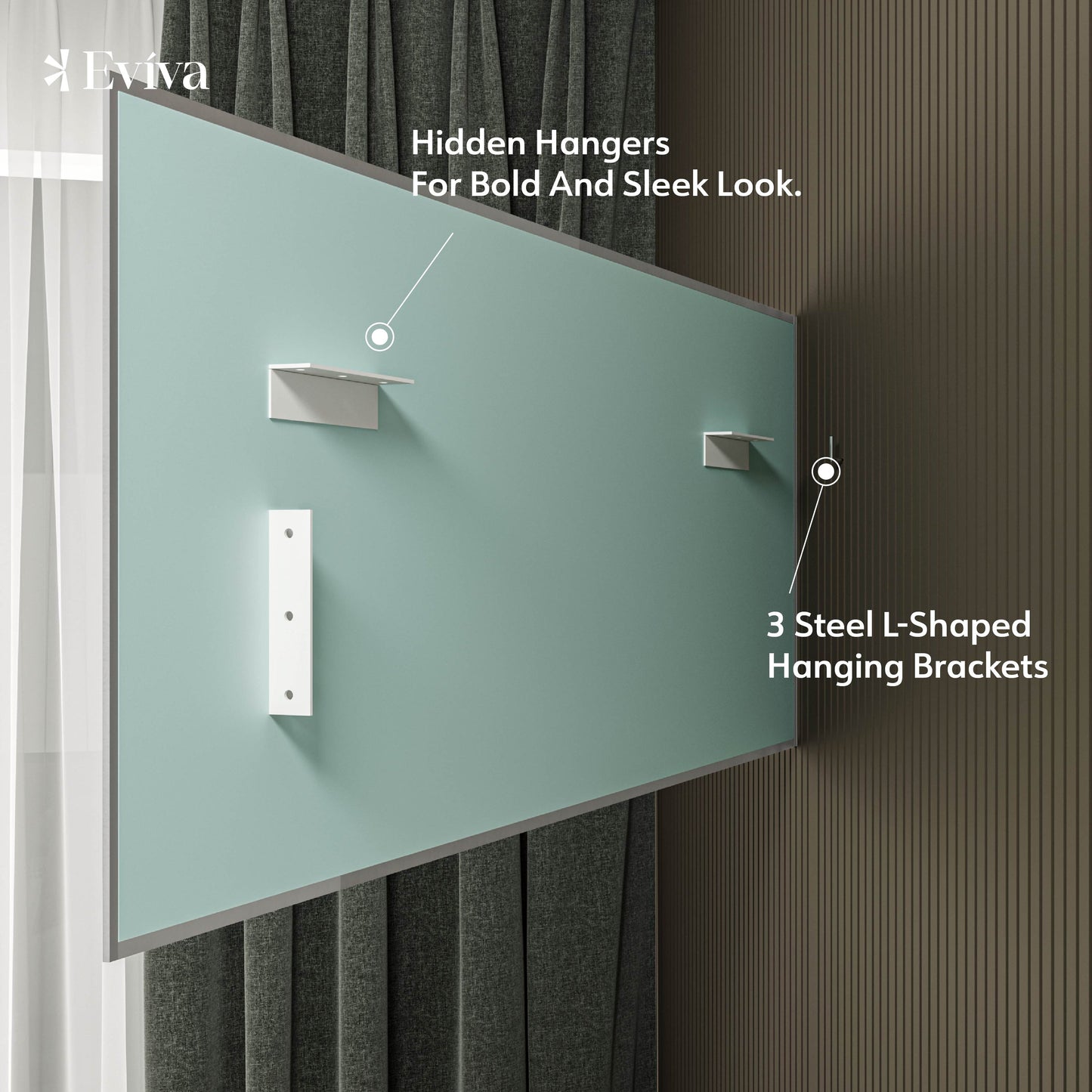 Eviva Sax Metal Framed Mirror
