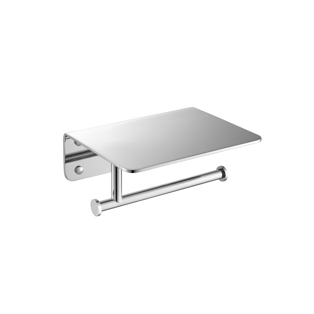Flusso TP.1007 Brass Toilet Paper Holder With Cellphone Shelf