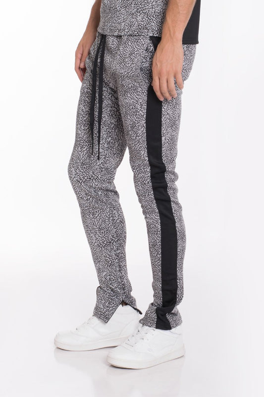 ELEPHANT PRINT PANTS- BLACK