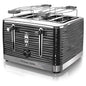 Russell Hobbs Retro Style 4 Slice Toaster in Black | Kitchen [ Metal] |Toasters |  Kitchen + Metal