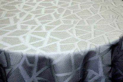 Crystal Triangle Metallic Jacquard - Custom Tablecloths