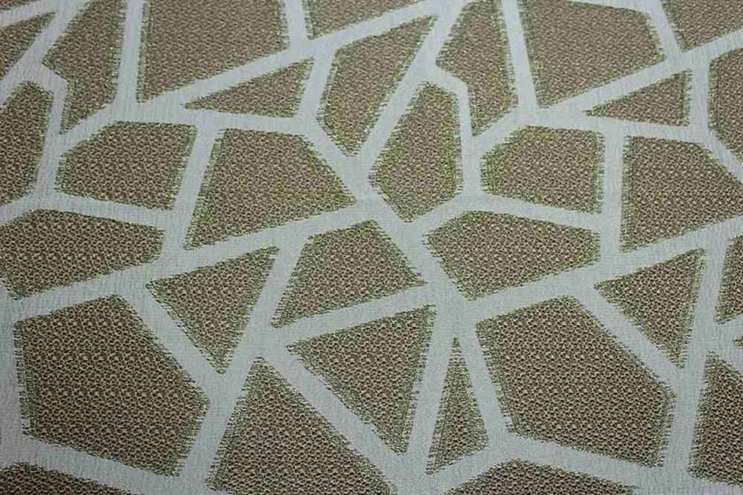 Gold Triangle Metallic Jacquard - Custom Tablecloths