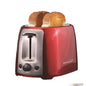 Brentwood 2 Slice Cool Touch Toaster in Red and Stainless Steel | Toasters | Kitchen + Metal