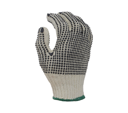 Task Gloves Knit PVC Grip Gloves TSK11201 • 7 Gauge Standard Weight Cotton/Poly, w/ 2-Sided PVC Dots 12 Pack