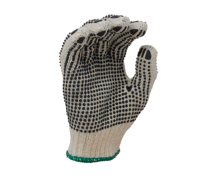 Task Gloves Knit PVC Grip Gloves TSK11201 • 7 Gauge Standard Weight Cotton/Poly, w/ 2-Sided PVC Dots 12 Pack