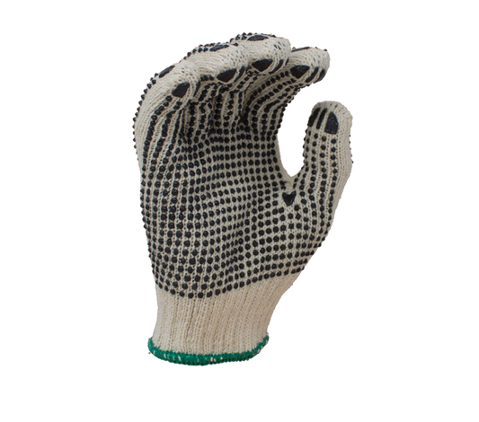 Task Gloves Knit PVC Grip Gloves TSK11201 • 7 Gauge Standard Weight Cotton/Poly, w/ 2-Sided PVC Dots 12 Pack
