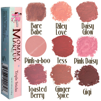 Triple Sticks Lipstick, Cream Blush, and Treatment in Gigi