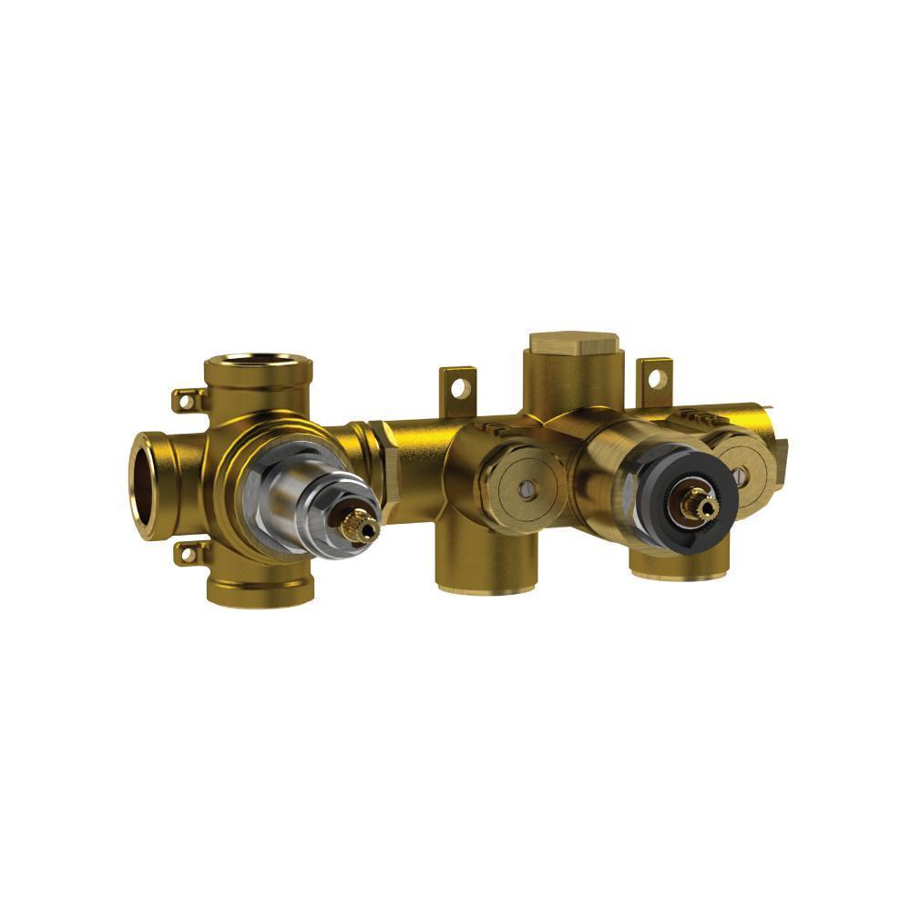 Flusso TVH.2705F 3/4" Thermostatic Valve - 3 Outputs