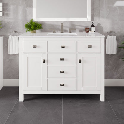 Eviva Artemis Bath Vanity with Engineered Stone Top & Undermount Porcelain Sink (42"-72")