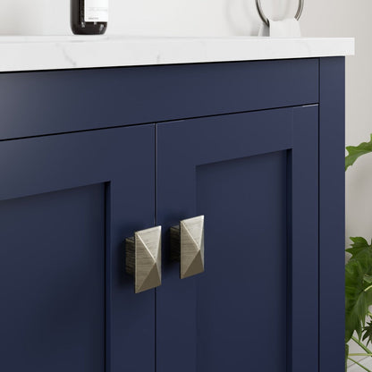 Eviva London Bath Vanity with Carrara Quartz Top and Undermount Porcelain Sink (20"-60")