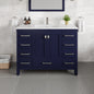 Eviva London Bath Vanity with Carrara Quartz Top and Undermount Porcelain Sink (20"-60")