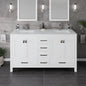 Eviva London Bath Vanity with Carrara Quartz Top and Undermount Porcelain Sink (20"-60")