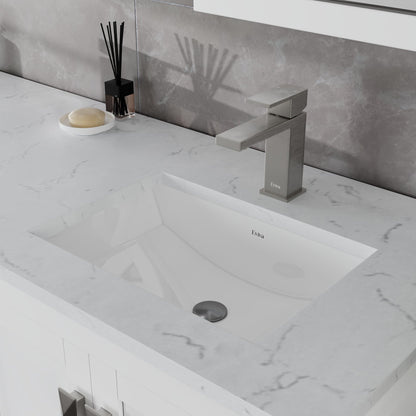 Eviva London Bath Vanity with Carrara Quartz Top and Undermount Porcelain Sink (20"-60")
