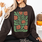 Terracotta Flower Botanical, Vintage Boho, Nature Sweatshirt