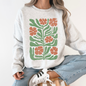 Terracotta Flower Botanical, Vintage Boho, Nature Sweatshirt