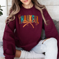 Thankful, Fall, Autumn, Bow, Ribbon Sweatshirt