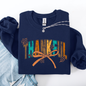 Thankful, Fall, Autumn, Bow, Ribbon Sweatshirt