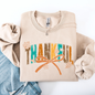 Thankful, Fall, Autumn, Bow, Ribbon Sweatshirt