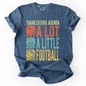 Thanksgiving Agenda, Turkey, Football, Fun, Autumn, Fall, Comfort Colors T-Shirt